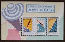 Australia 2024  /&nbsp;Gert Sellheim Travel Posters  /  3v  ms