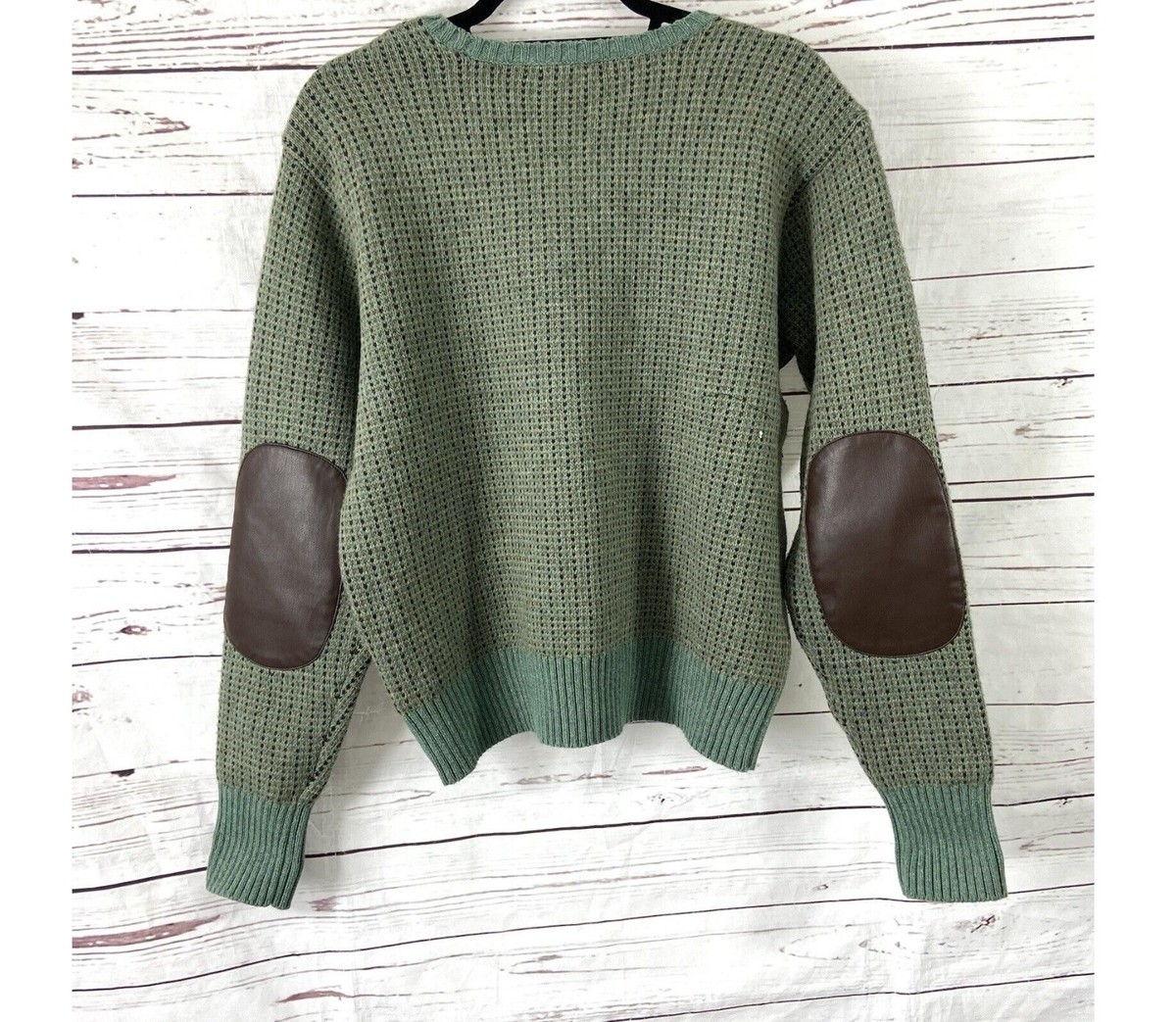 【送料&関税込】Polo Ralph Lauren Dark Green Wool Blend Swea Polo Ralph Lauren Green Cable Knit Crew-Neck Wool Cashmere