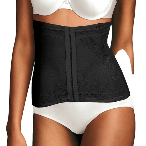 Gainant Taille Et Ventre Flexees Par Maidenform - Taille XL, Noir Dentelle, Neuf Avec étiquette (réf. 2000/2368)