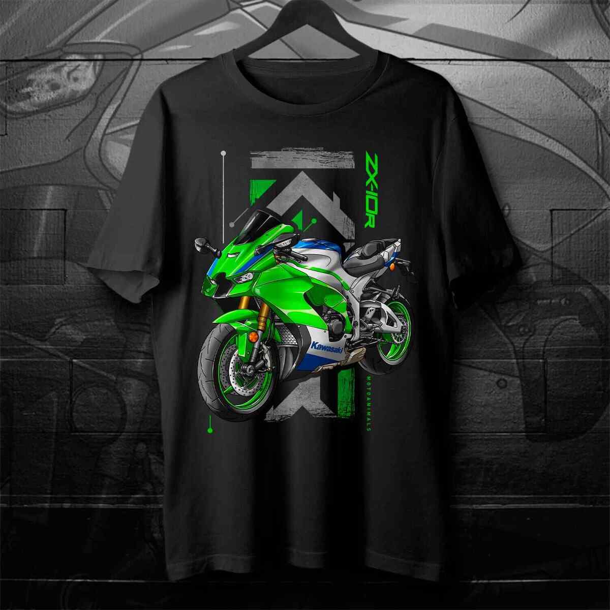 Kawasaki ZX10R T-Shirt, Motorcycle Tee Shirt for Riders Kawasaki ZX10R T-Shirt, Motorcycle Tee Shirt for Riders