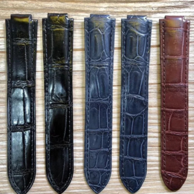 20mm replacement Croco Skin Leather Watch Strap Fits Cartier Ballon Bleu 42mm