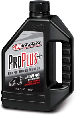 Maxima (30-02901 Pro Plus+ 10W-40 Synthetic Motorcycle Engine Oil - 1 Liter