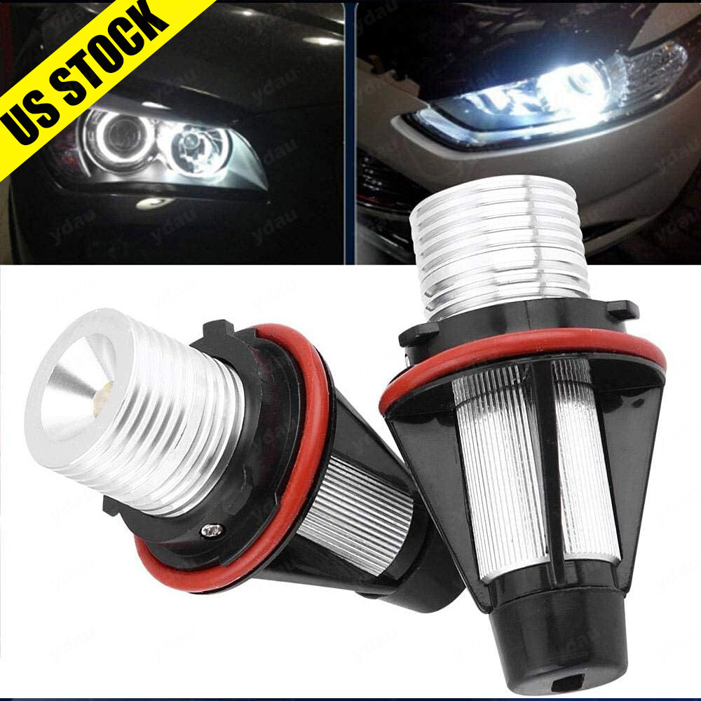 Ampoules LED Angel Eyes Pour BMW E39 E53 E60 E63 - Blanc 6500K 40W - Facile à Installer