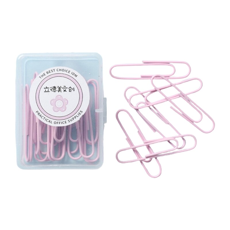 Lovely Paper Clips Macaron Color 1.1/2 inch MultiPurpose Small Jumbo