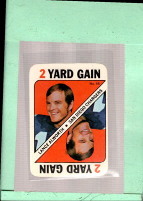 1971 Topps Game Inserts #48 Lance Alworth NM Near Mint Chargers ID:50632