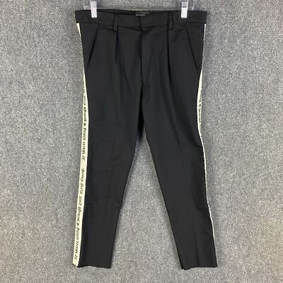 Represent Pants Women's Small Wide Awake Wool Blend Made In England