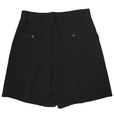 AP STUDIO 22AW Japan Georgette Shorts 38 black 1-tuck cut-off