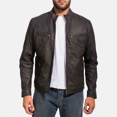 Men's Leather Jacket Genuine Lambskin 