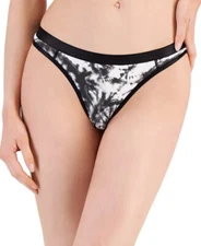 JENNI Women's Thong, TieDye Black, Large