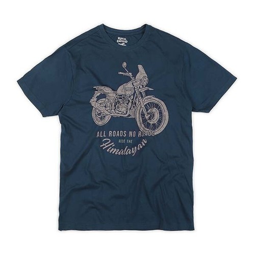 Camisa Royal Enfield nivel de entrada azul marino del Himalaya