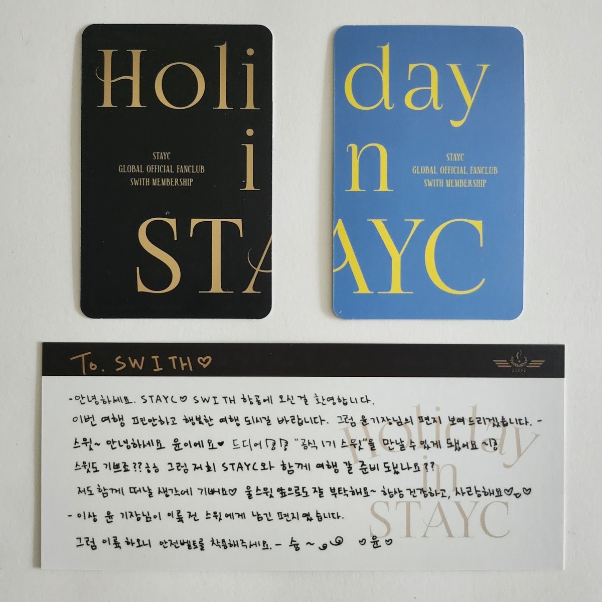 STAYC Global Official Membership FanClub Kit SWITH Holiday in