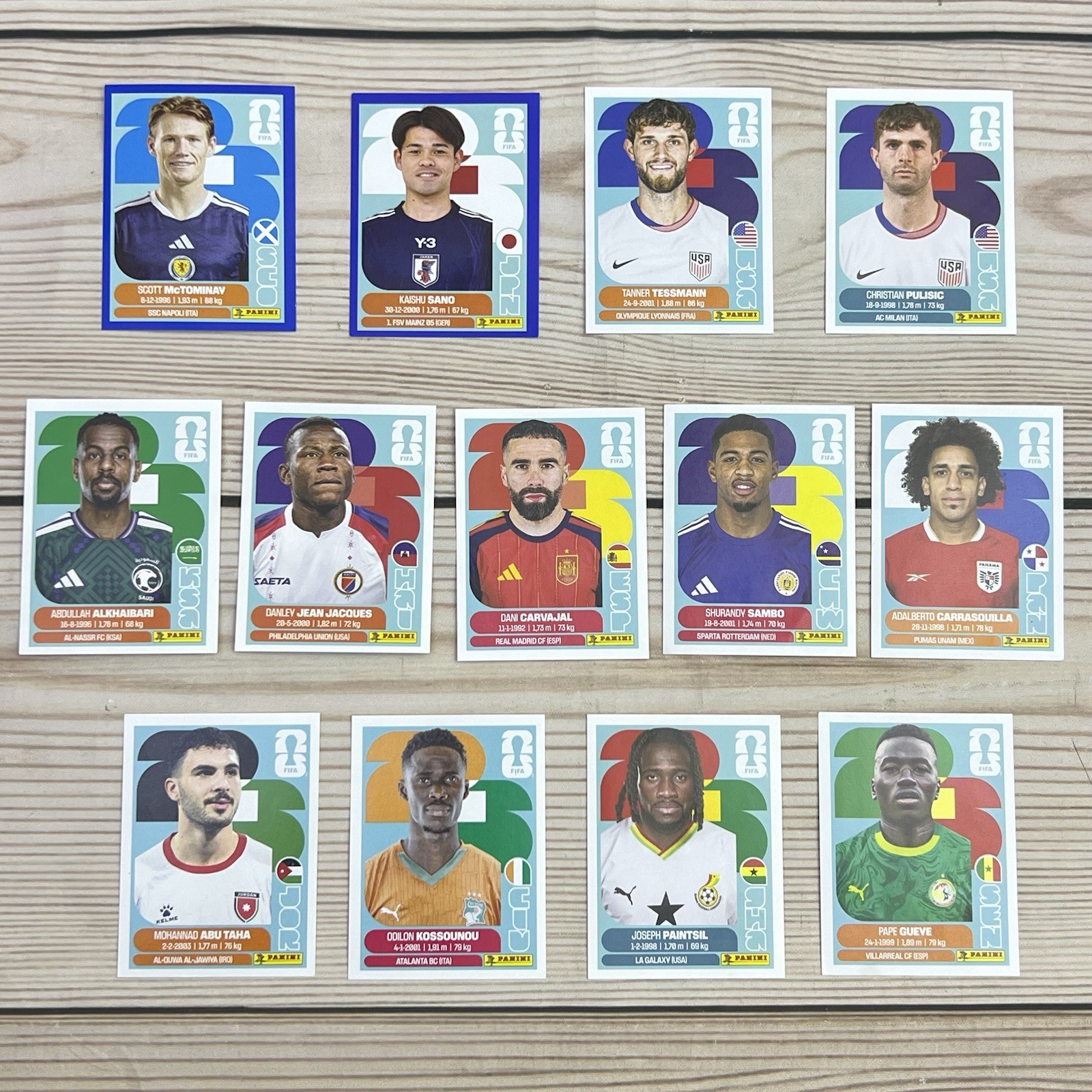 Parallel Panini Sticker 2026 Panini FIFA Club World Cup Soccer Sticker Lot 13 Blue Parallel ...
