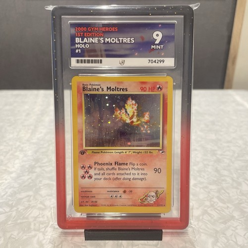 Blaine's Moltres (1st Edition) graded ACE 9 for sale on eBay