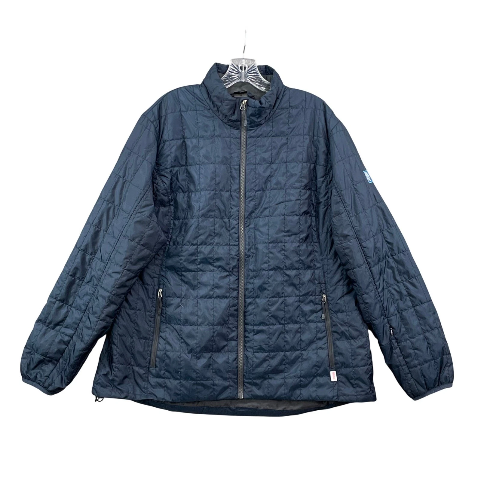 Storm Creek Puffer Jacket Womens 2XL Navy Blue New York Life Quilted Full Zip