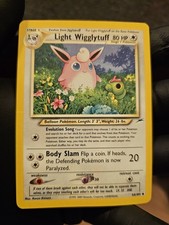Light Wigglytuff 54/105 Pokémon Neo Destiny Single Raw Card