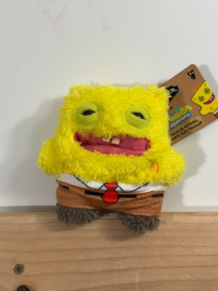SpongeBob Chiuso  Adorabile Portachiavi Di SpongeBob Con Peluche Sorridente Bambola Morbida Da 4 Pollici~p126271717