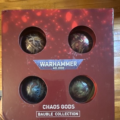 Warhammer 40k  Rare Chaos God Bauble collection 