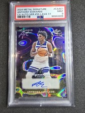 Anthony Edwards 1/1 2024 Leaf Metal Auto Signature Series PSA 9 Antman Wolves 🔥