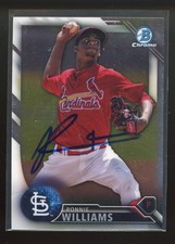2016 Bowman Chrome RONNIE WILLIAMS Signed Card autograph auto CARDINALS