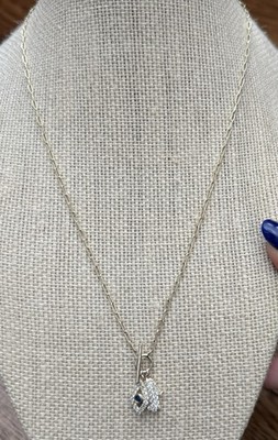 Evil Eye Hamsa Hand Paper Clip Chain Gold Toggle Necklace