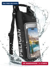Pelican Marine IP68 Waterproof Dry Bag 2L - Roll Top Waterproof Backpack w/Phone