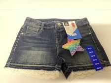 Members Mark Girls Denim Short With Removable Accessory SZ 10/12