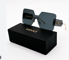 Image of Versace VE2277 Black grey Gold Woman Oversize square Sunglasses