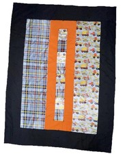 Quilt blanket Throw toddler bedspread cement mixer trucks Plow Construction