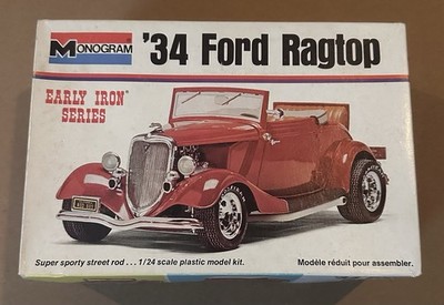 Monogram  34 Ford Ragtop Early Iron Model Kit Started