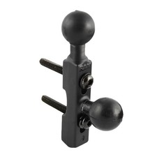 RAM Motorcycle Brake/Clutch Reservoir Double Ball Base with B-Size 1 Inch Ball