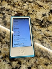 Apple iPod Nano 7th Generation 16GB Blue Working  