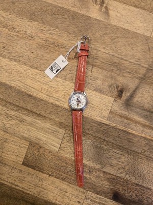 Minnie Mouse Disney Time Works Red Strap Watch Japan Movement