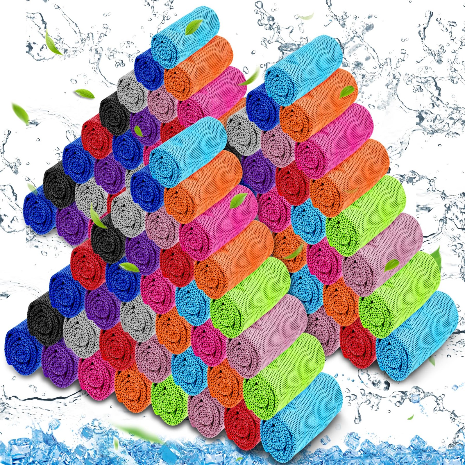 Microfiber Cooling Towel Instant Chill Breathable Neck Wrap for Sports Gym