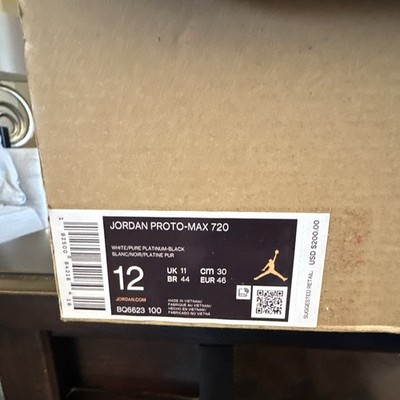 Jordan Air Jordan Proto Max 720 Mid Top Sneaker Pure Platinum BQ6623-100 2019