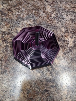 Mesmerizing Hex Spiral Fidget Toy   3D Printed Rotating Desk Art   Stress Relief