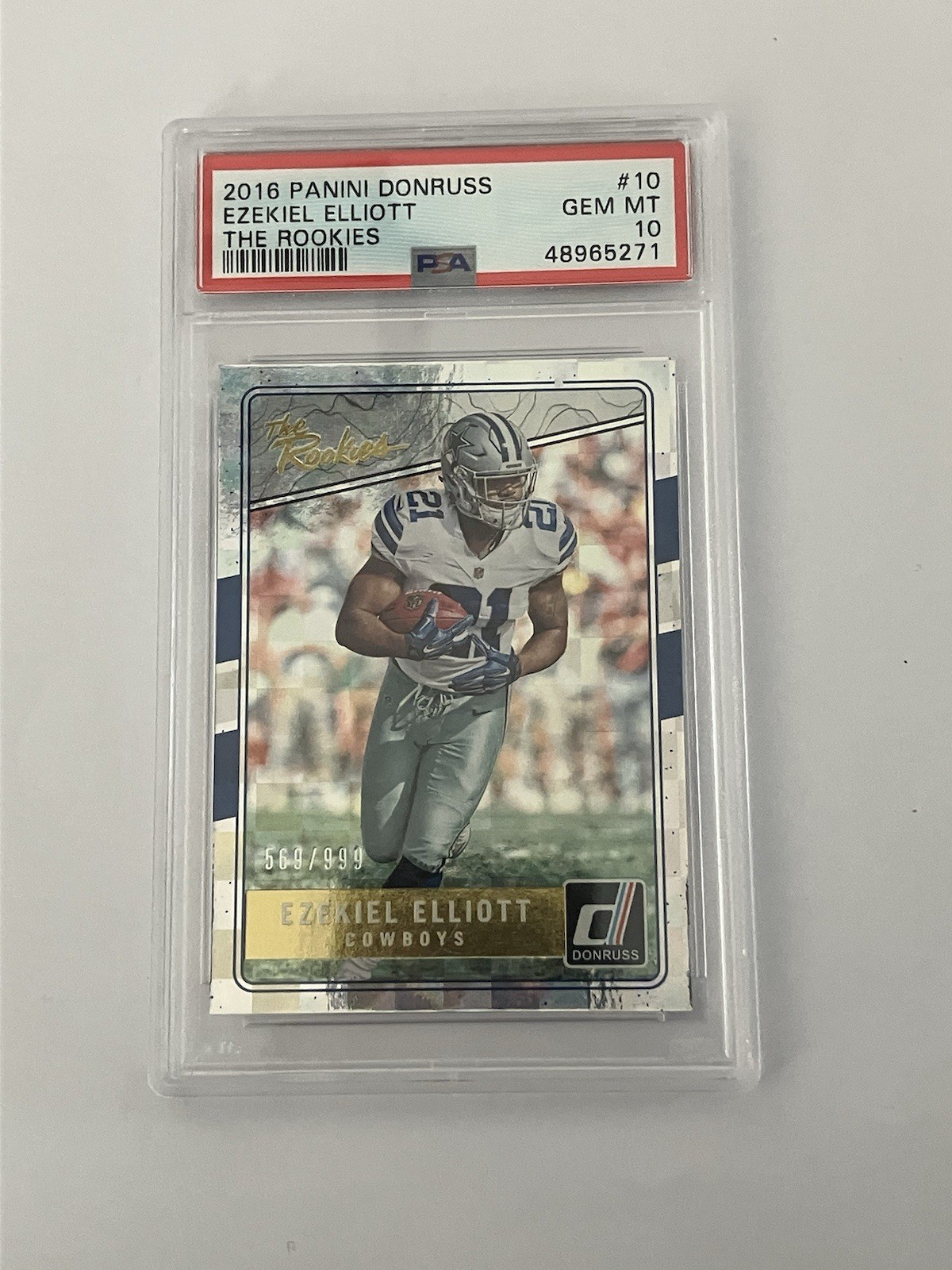 Ezekiel Elliott Panini Donruss the Rookies #10 Base