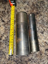 2 Vintage large TRANSFER PUNCHES - 2" and 1.25" - metalworking machinist - heavy