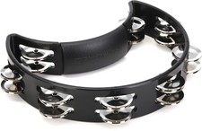 Rhythm Tech Tambourine - Black with Nickel Jingles