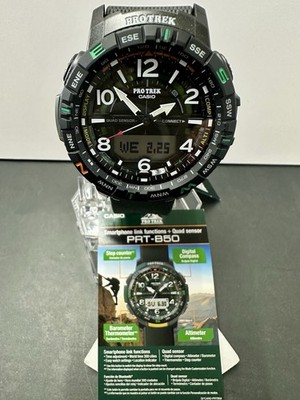 Casio Pro Trek PRT-B50-1 Triple Sensor Black Dial Men s Watch