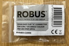 Robus RVA48X-CONN Vegas Easy Clip X Connector for 4.8W / 12V IP20 LED Strip New