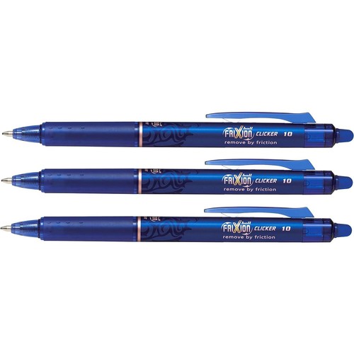 Stylo Roller FRIXION Clicker rétractable, pointe moyenne Noir PILOT