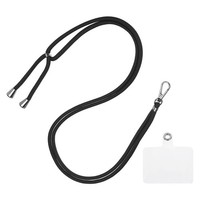 Handy SchlüSselband Mit Durchsichtig SchlüSselband AufnäHer Schwarz 1Stk