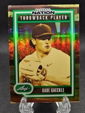 Gabe Gaeckle 2026 Leaf Baseball Nation - Throwback Player /25 Green TB-14