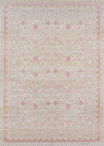 Rugs Isabella Traditional Oriental Flat Weave Area Rug, 4'0" x 6'0", Pink