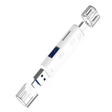1Pc 5 in 1 USB 3.0 Type C / USB / Micro USB SD TF Memory Card Reader OTG Adapter