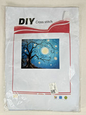 DIY Cross stitch kit Spooky Tree Halloween Witchy Tree Moonlight
