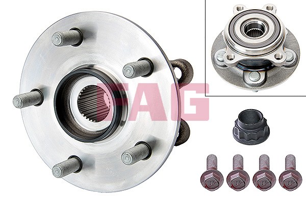 1X Schaeffler FAG Radnabe Radlagersatz FüR Toyota RAV 4 V _A5_ 2.5 Hybrid 2.0-image