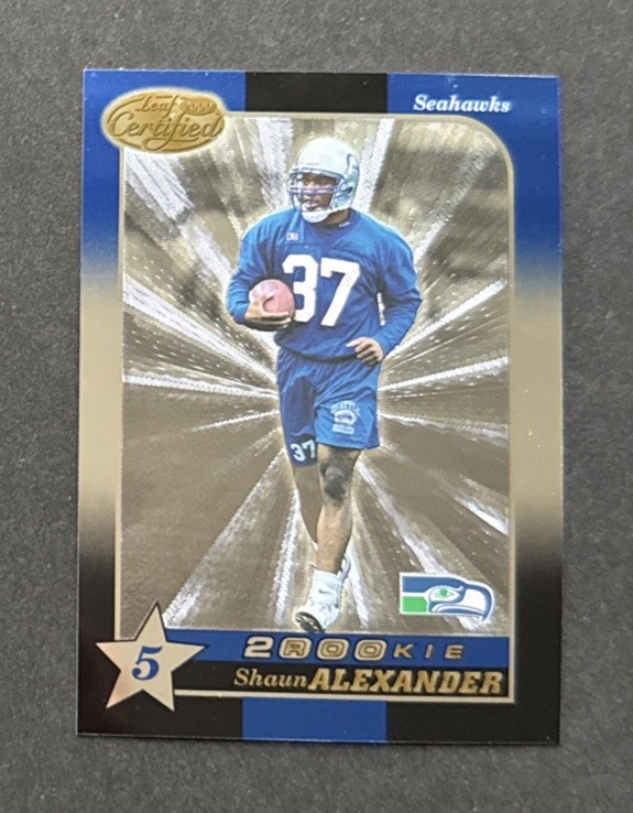 2000 Leaf Certified - 2000 Rookie Shaun Alexander #249 /1000 Rookie RC