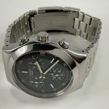 Swatch Model YCS 437 Swiss Irony Stainless Steel Watch Chrono Vintage - NEW