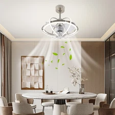 Remote Control Ceiling Fan Light, Farmhouse Bedroom Fan Light Fixture